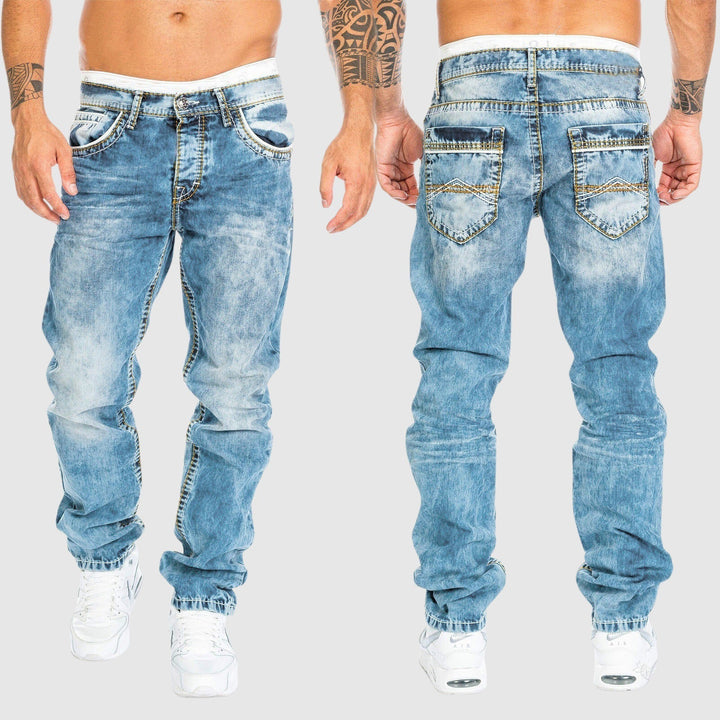 Ethan | Men's Casual Washed Denim Jeans
