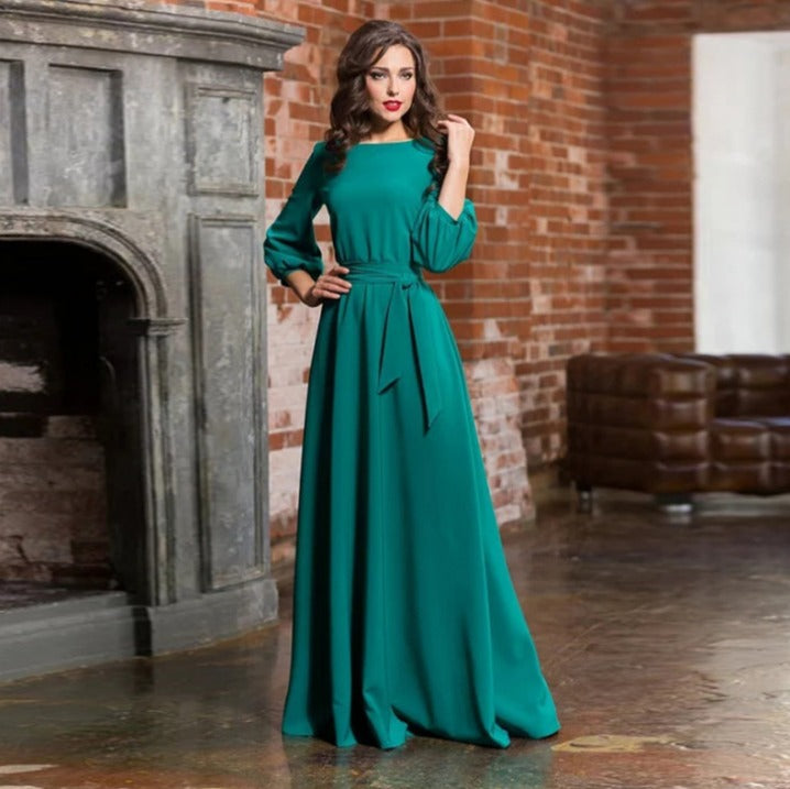 Lane | Women's Wedding Guest Tie Waist Maxi Dress