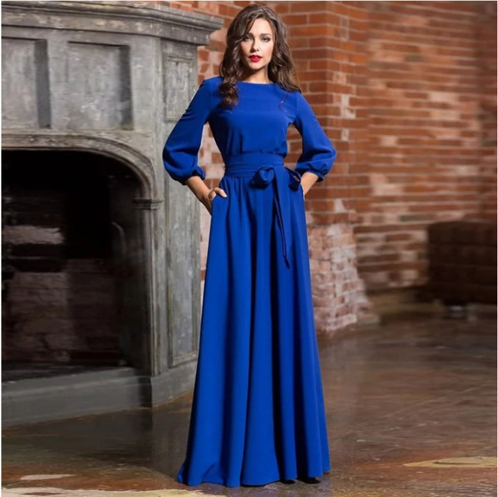 Lane | Women's Wedding Guest Tie Waist Maxi Dress