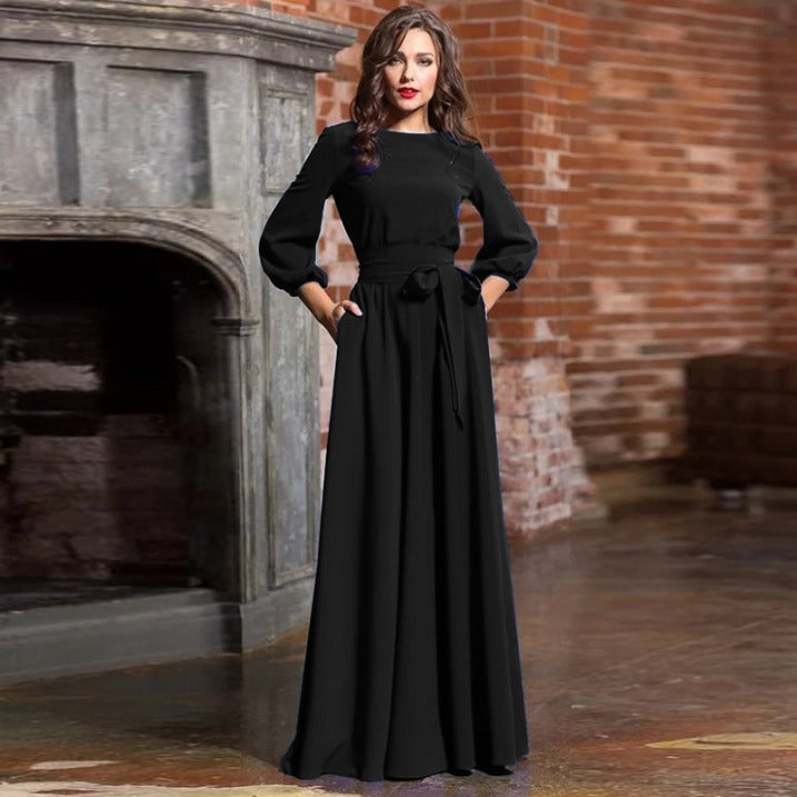 Lane | Women's Wedding Guest Tie Waist Maxi Dress