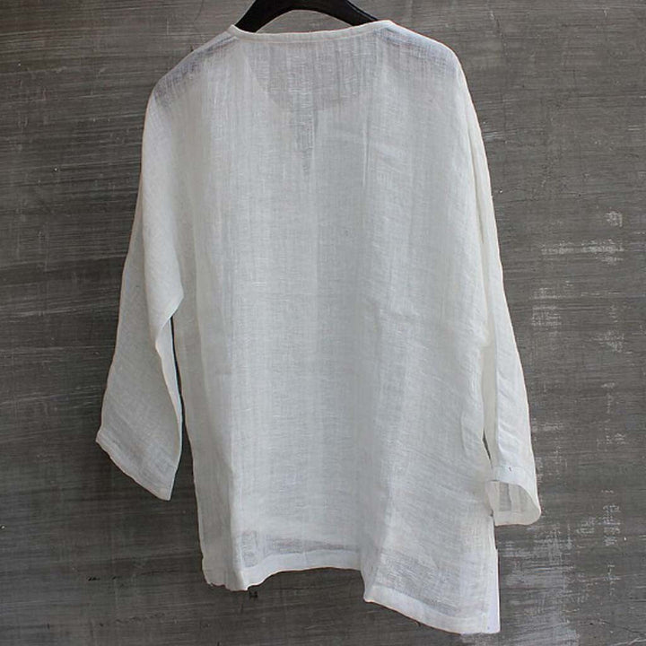 Ursula | Women's Loose Fit Linen Summer Blouse