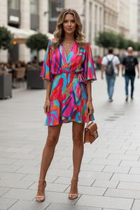 Serena | Women's Tie-Waist Homecoming Mini Dress