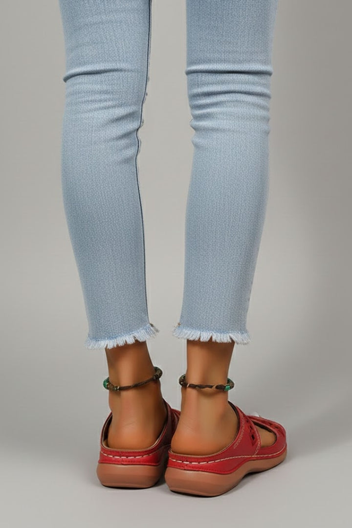 Nina | Women’s Slip-On Sandals with Double Strap and Open Toe