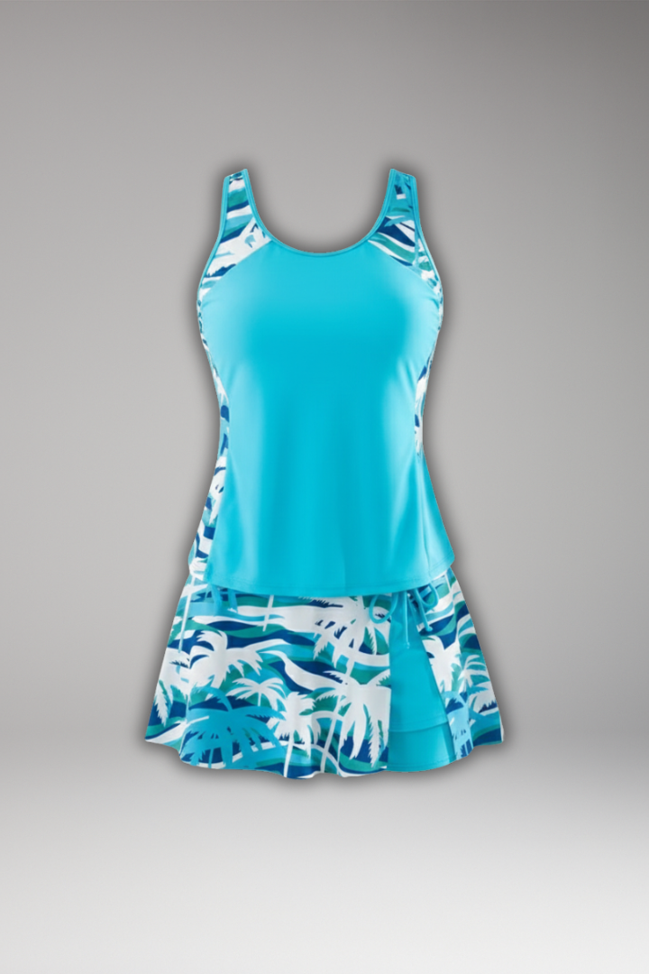 Camelia | Women's Tankini Swimwear Skirt Set