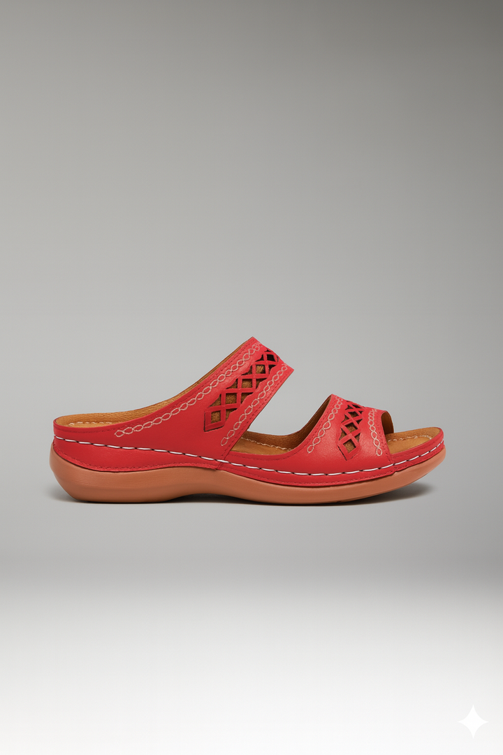 Nina | Women’s Slip-On Sandals with Double Strap and Open Toe