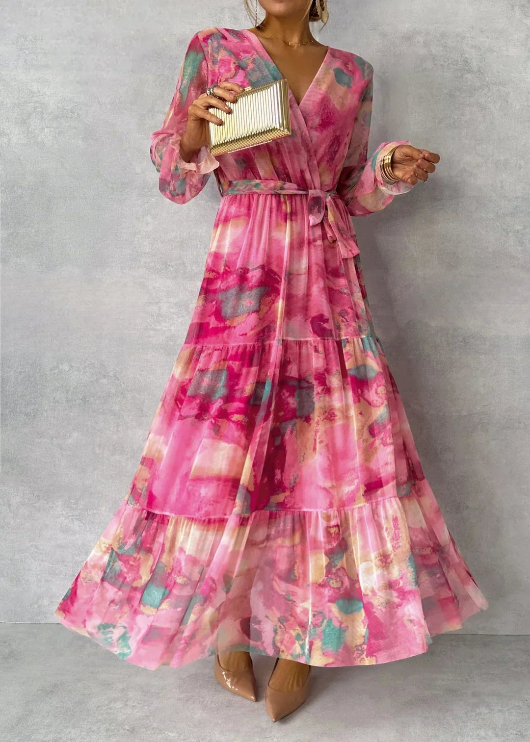 Dream | Women's Summer Floral Wrap Maxi Dress