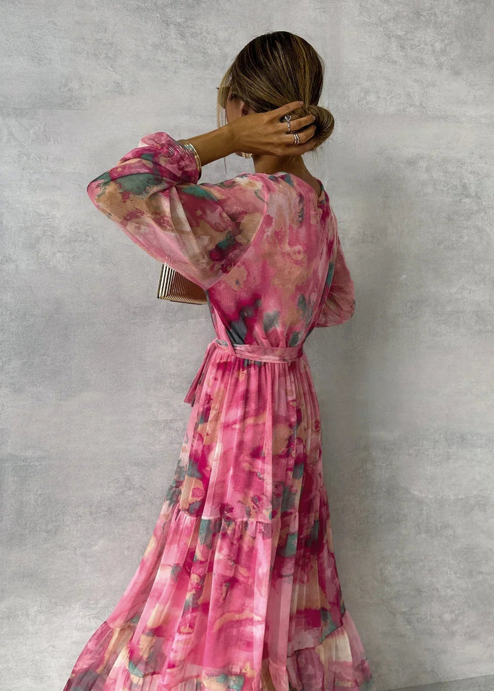 Dream | Women's Summer Floral Wrap Maxi Dress