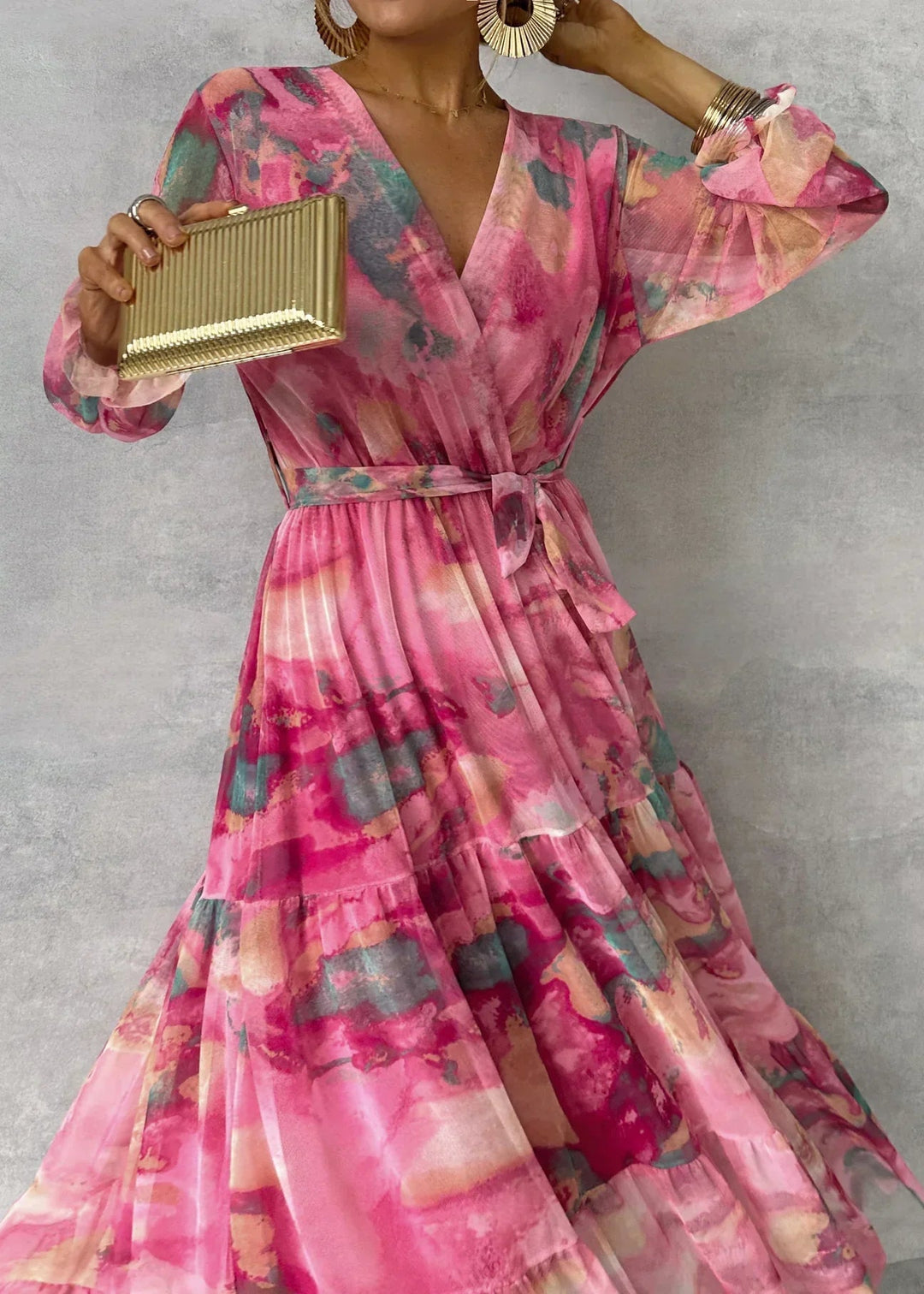 Dream | Women's Summer Floral Wrap Maxi Dress