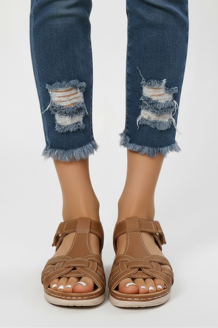 Jolene | Women's Orthopedic Buckle Strapped Sandals