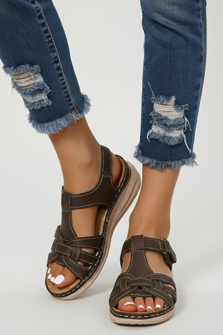 Jolene | Women's Orthopedic Buckle Strapped Sandals