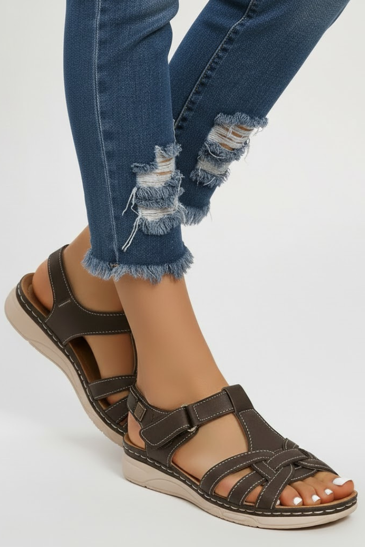 Jolene | Women's Orthopedic Buckle Strapped Sandals