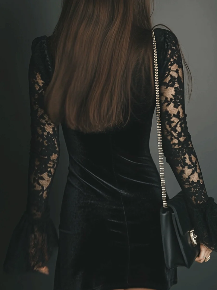 Drew | Women’s Elegant V-neck Mini Dress