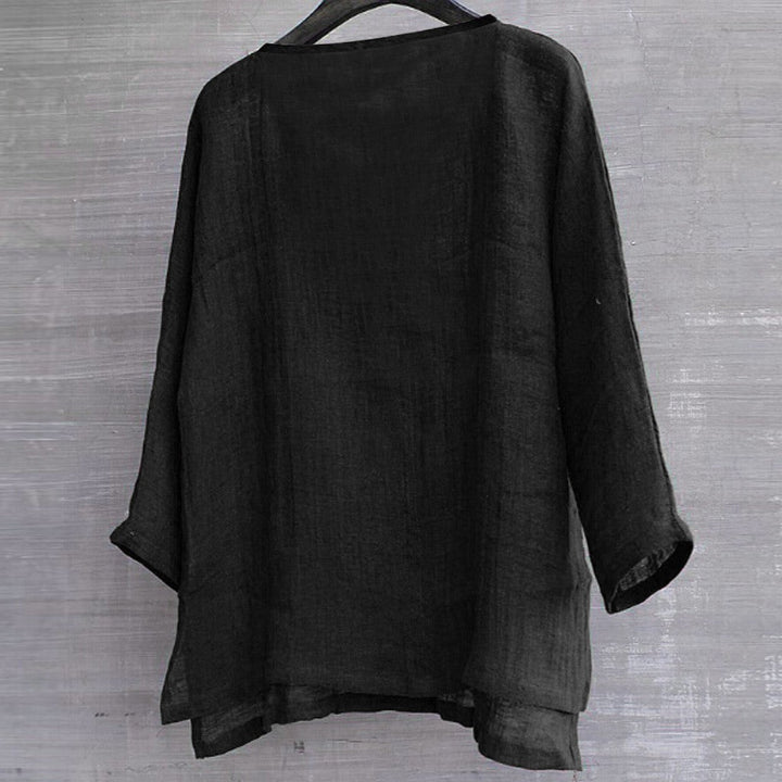 Ursula | Women's Loose Fit Linen Summer Blouse