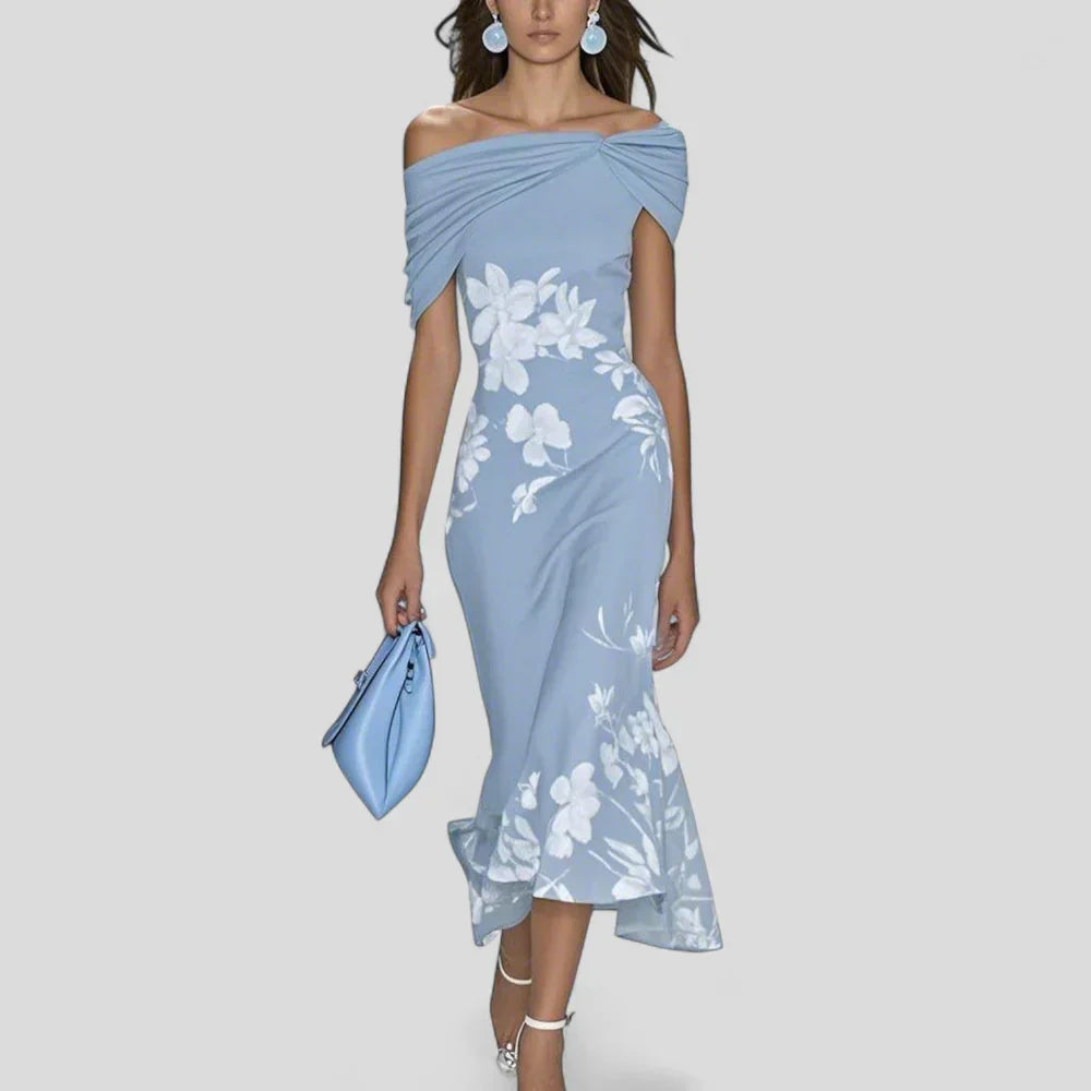 Madison | Women’s Summer Body Cone Floral Midi Dress