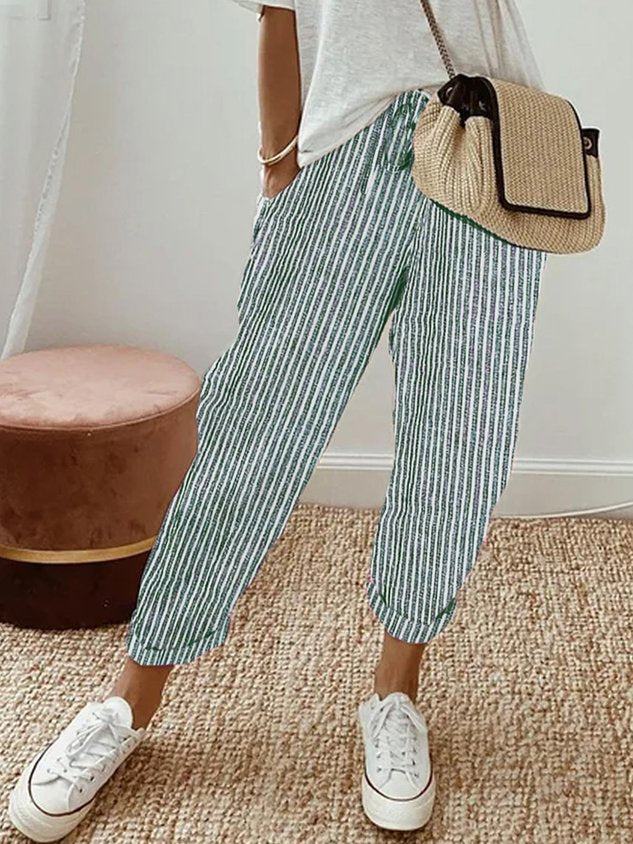 Elizabeth | Women’s Straight Leg Linen Summer Pants