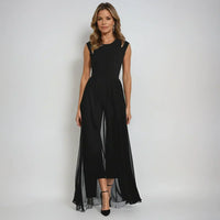 Kenna | Women’s Evening Round Neck Maxi Dress