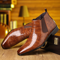 William | Men's Crocodile Leather Chelsea Boots