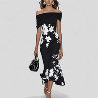 Madison | Women’s Summer Body Cone Floral Midi Dress