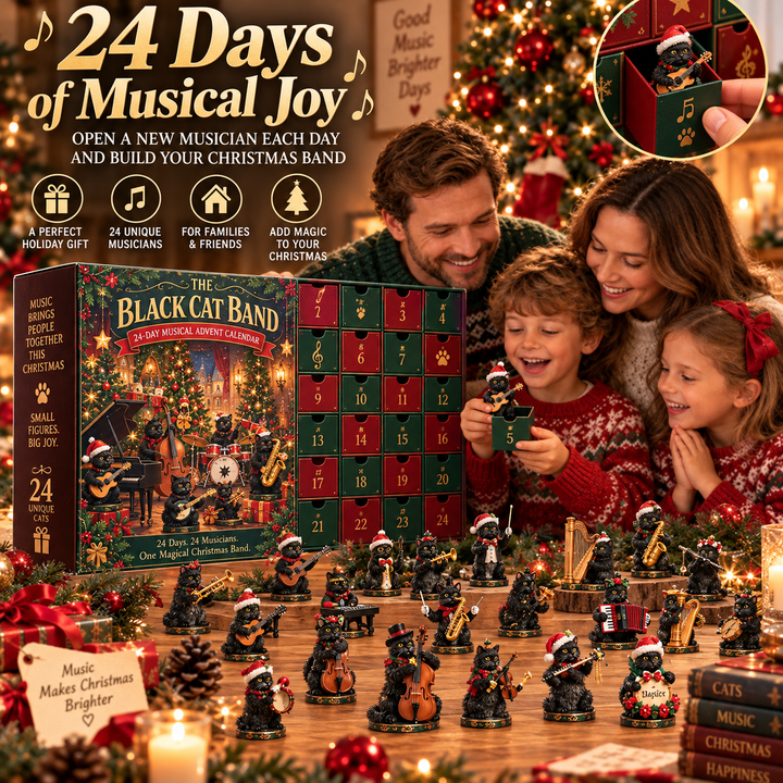Black Cat Band Musical Cat Advent Calendar
