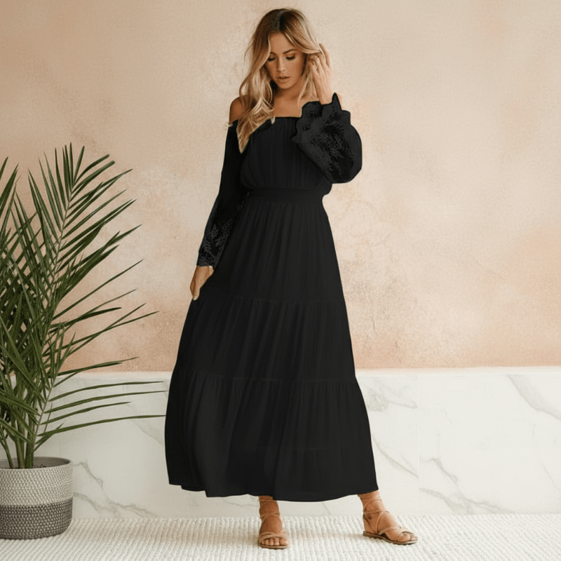 Aria | Women's Elegant Off-Shoulder Summer Maxi Dress