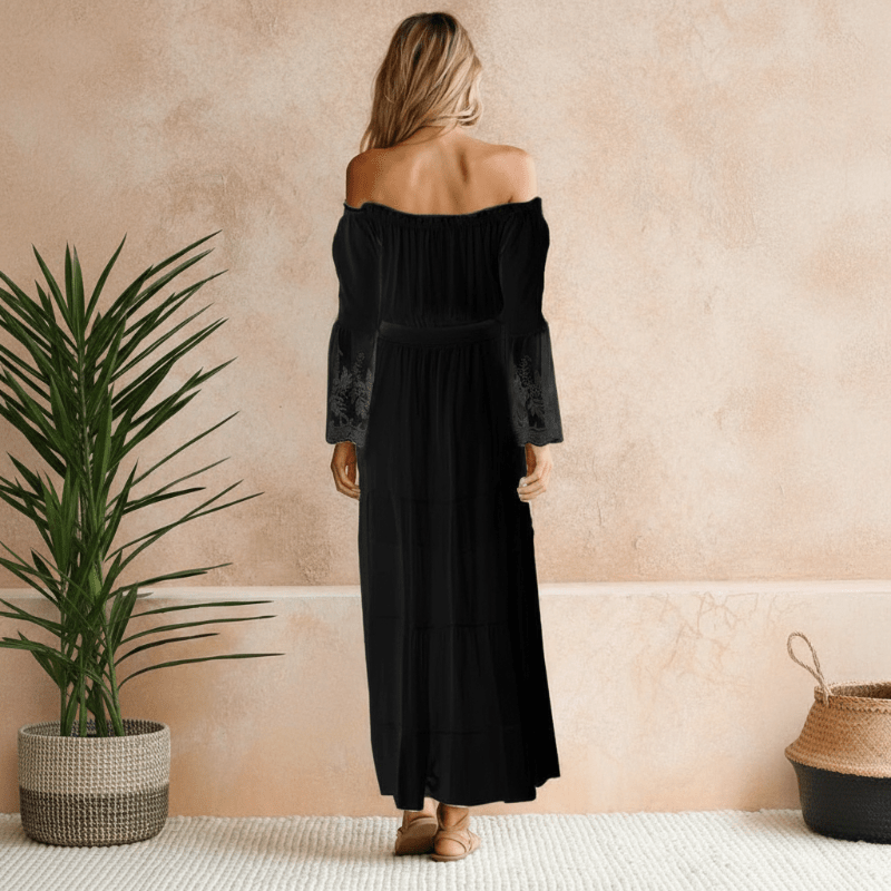 Aria | Women's Elegant Off-Shoulder Summer Maxi Dress