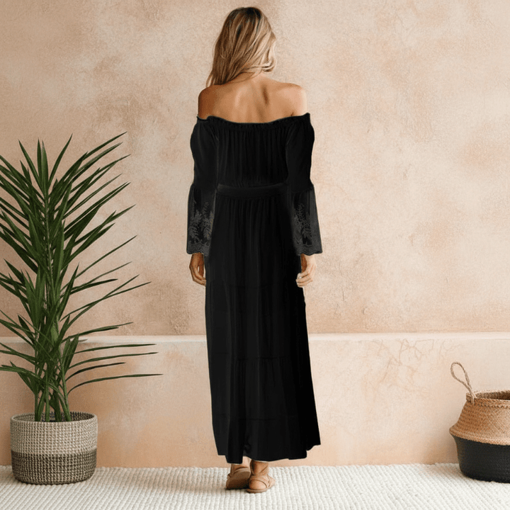 Aria | Women's Elegant Off-Shoulder Summer Maxi Dress