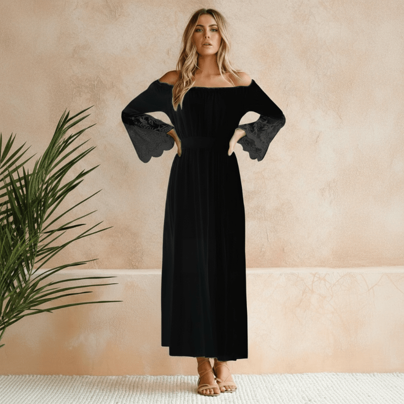 Aria | Women's Elegant Off-Shoulder Summer Maxi Dress