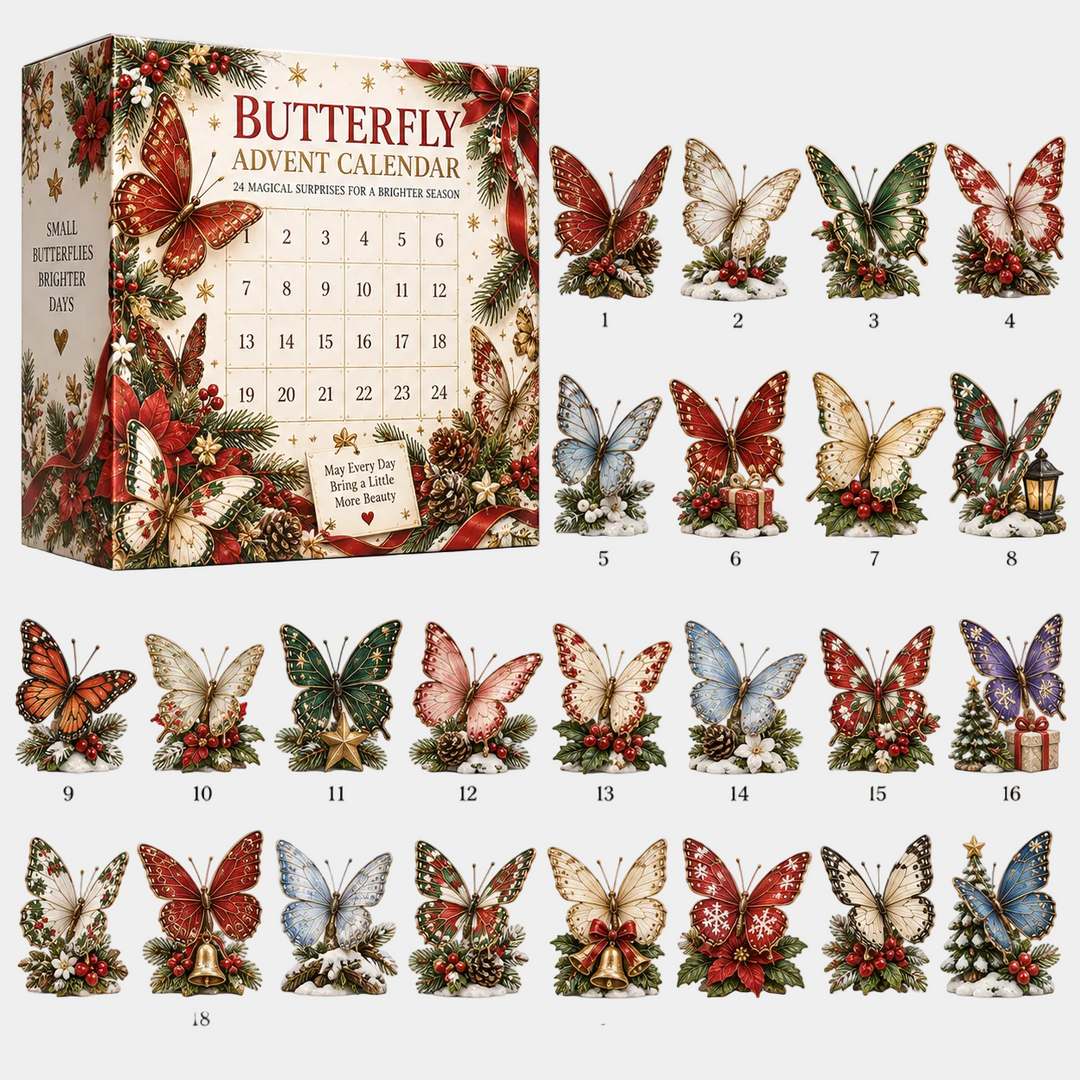 Butterfly Advent Calendar with 24 Magical Surprise Butterflies