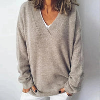 Karina | Women's Casual Loose Fit V-Neck Jumper