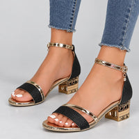 Christine | Women's Elegant Glitter Low Heels