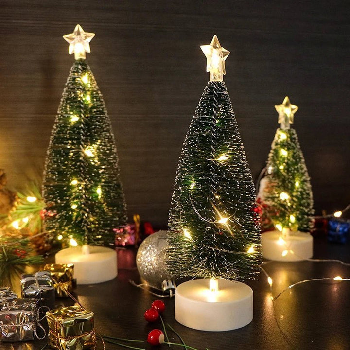 Christmas Tree Lights LED Illuminated Mini Trees