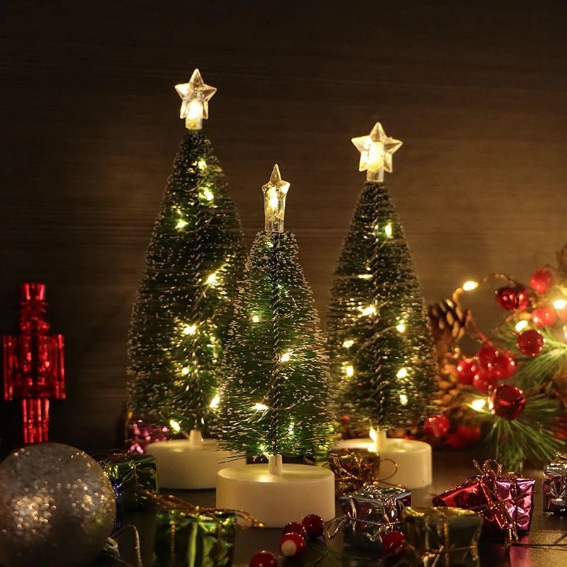 Christmas Tree Lights LED Illuminated Mini Trees