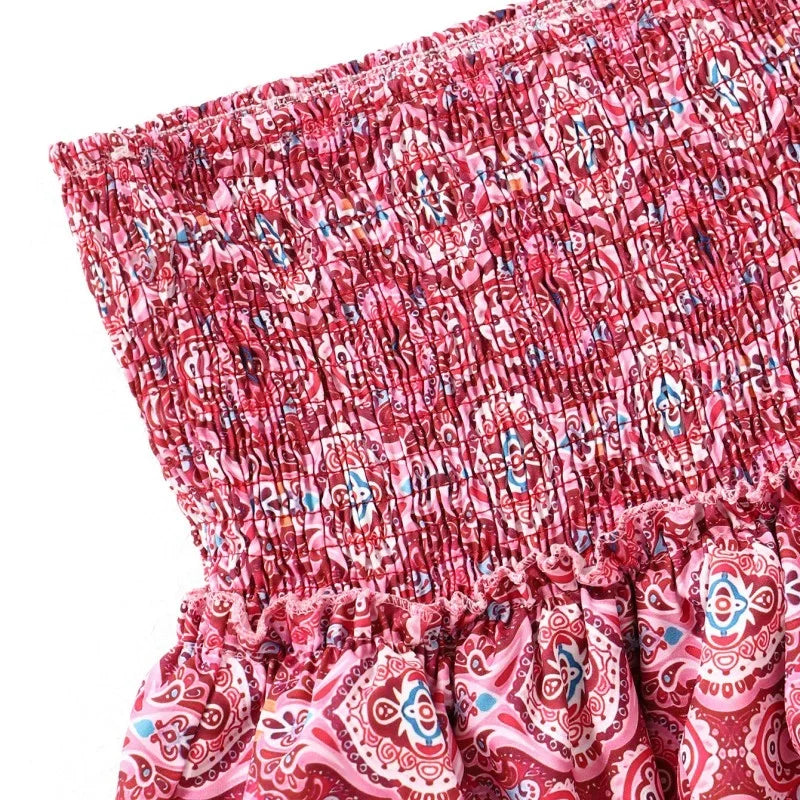 Delara | Women's Summer Ruffled Mini Skirt