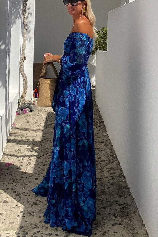 Hoor | Women’s Floral Off Shoulder Wedding Guest Dress