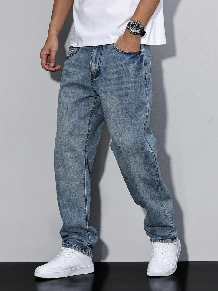 Owen | Men's Casual Washed Baggy Jeans