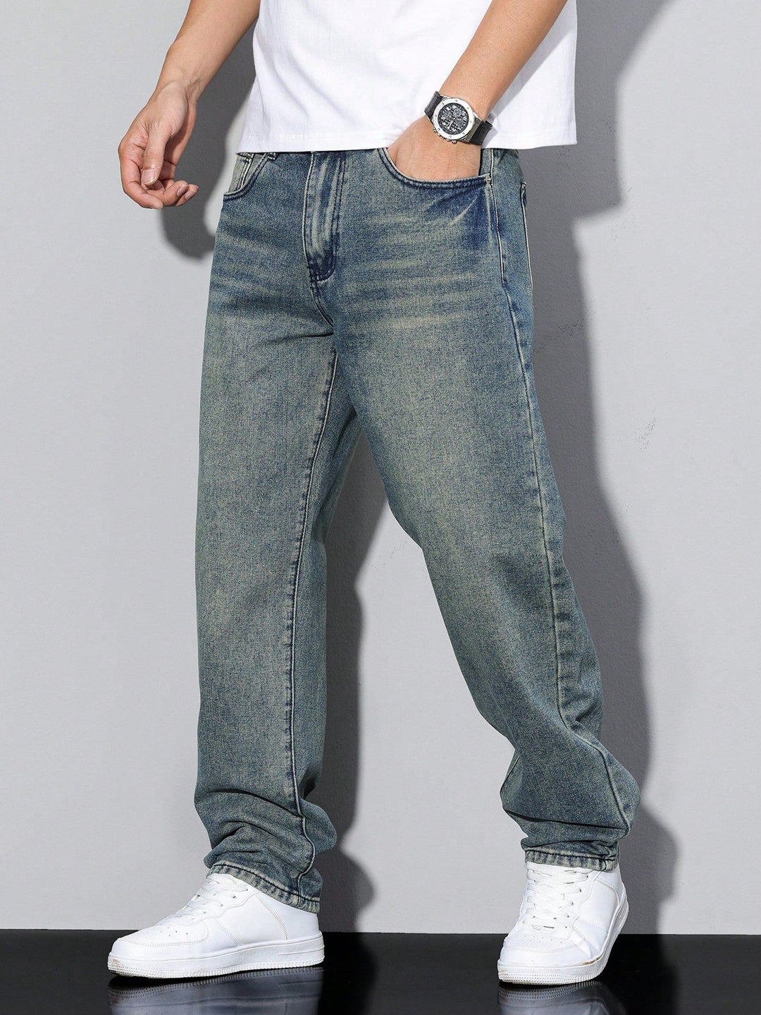 Owen | Men's Casual Washed Baggy Jeans