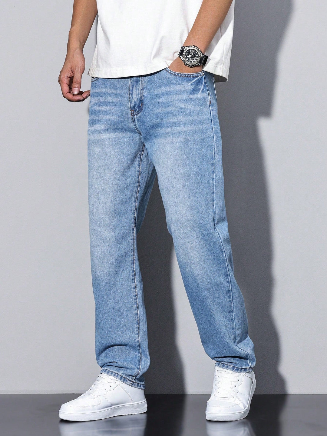 Owen | Men's Casual Washed Baggy Jeans