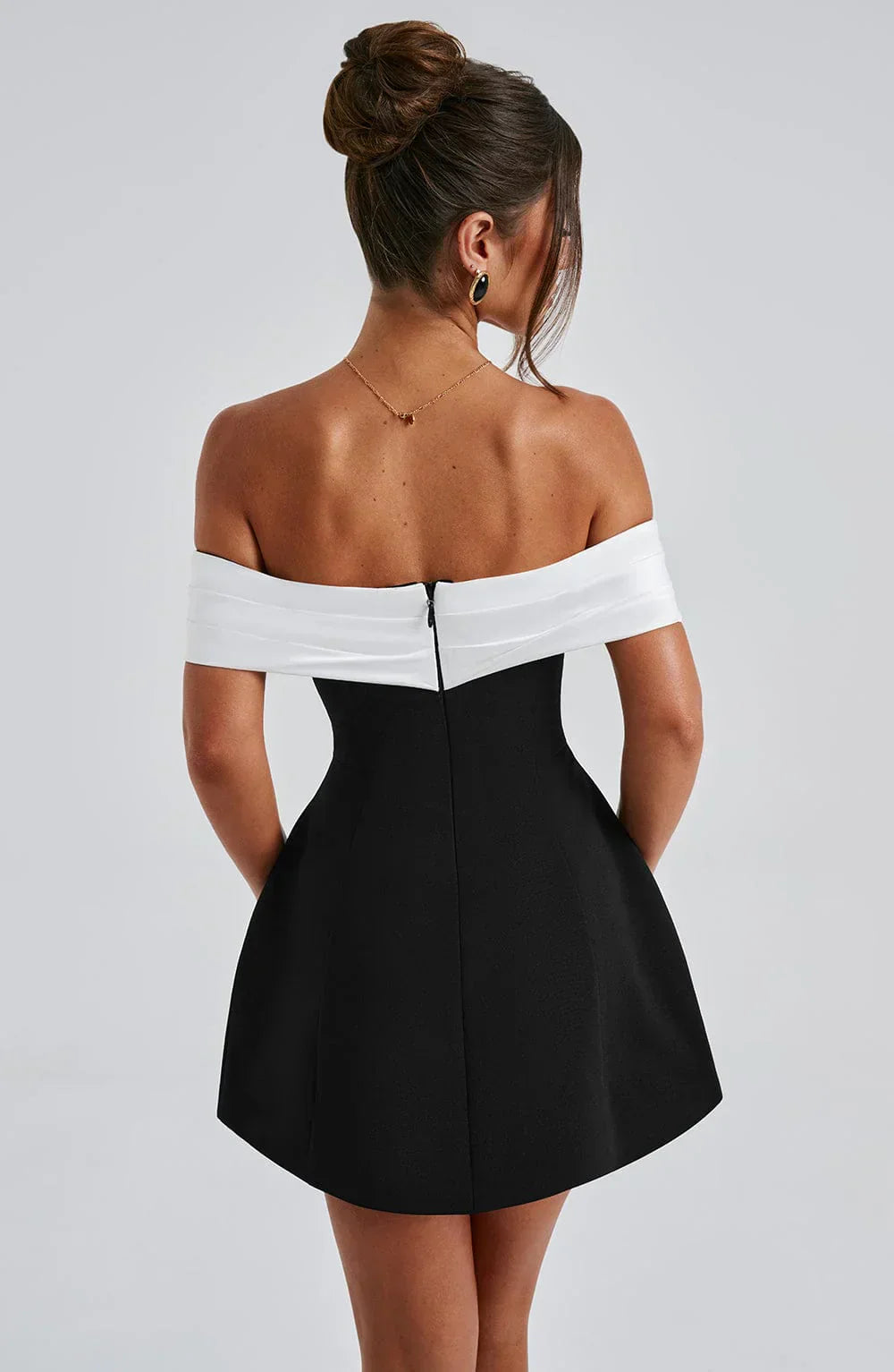 Ava | Women's Off Shoulder Bow Back Mini Dress