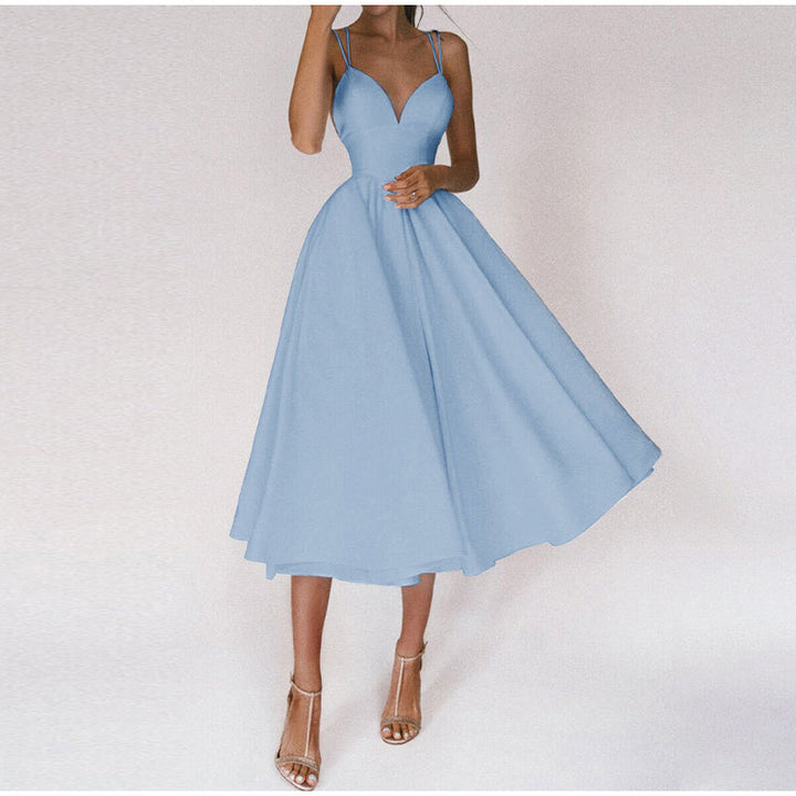 Zara | Women's Wedding Guest Spaghetti Strap Maxi Dress