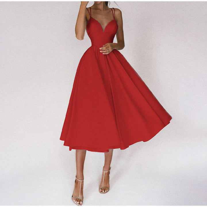 Zara | Women's Wedding Guest Spaghetti Strap Maxi Dress