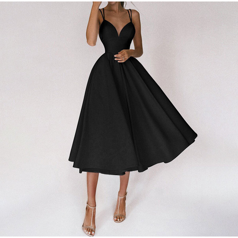 Zara | Women's Wedding Guest Spaghetti Strap Maxi Dress
