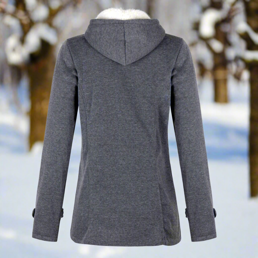 Diana | Women's Hooded Fleece Lined Duffle Coat