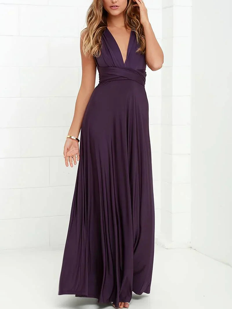 Aliey | Women's Convertible Wedding Guest Maxi Dress