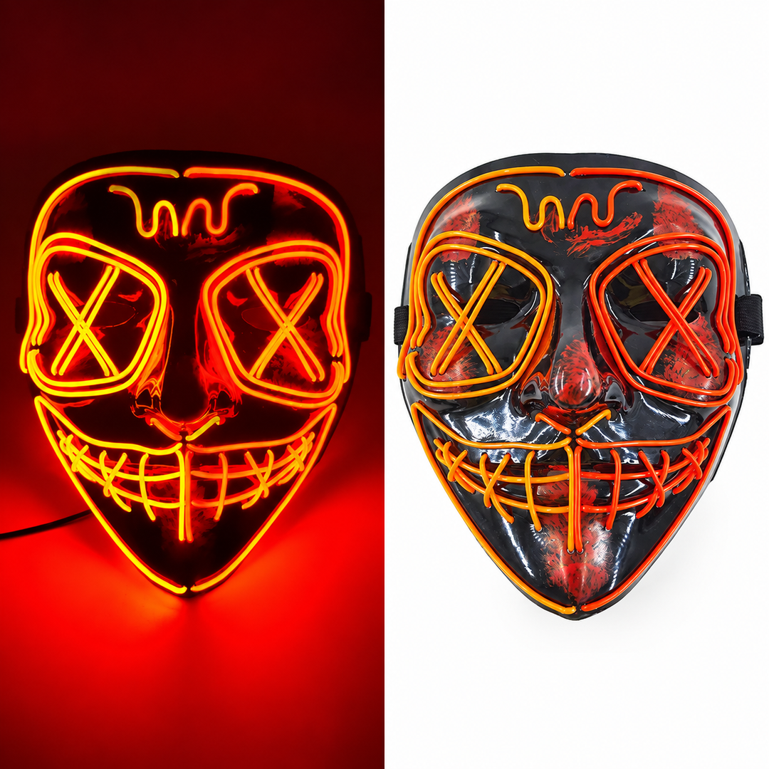 Halloween LED Purge Mask With Neon Glow