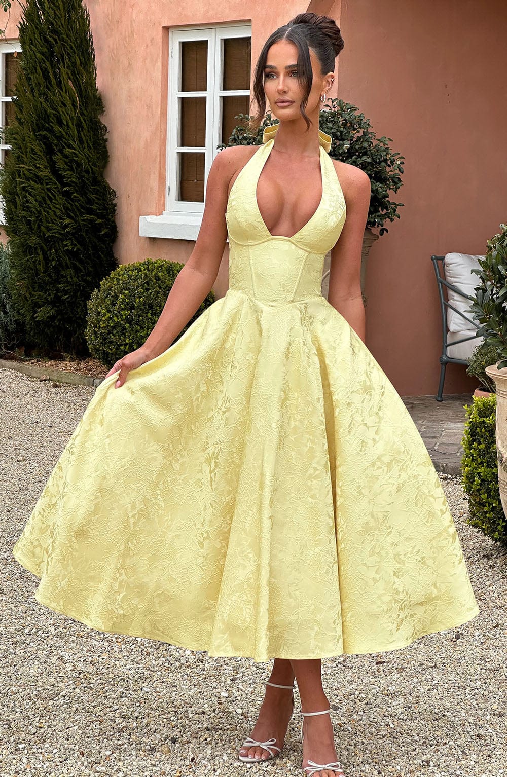 Rosalie | Women’s Casual Halterneck Wedding Guest Dress