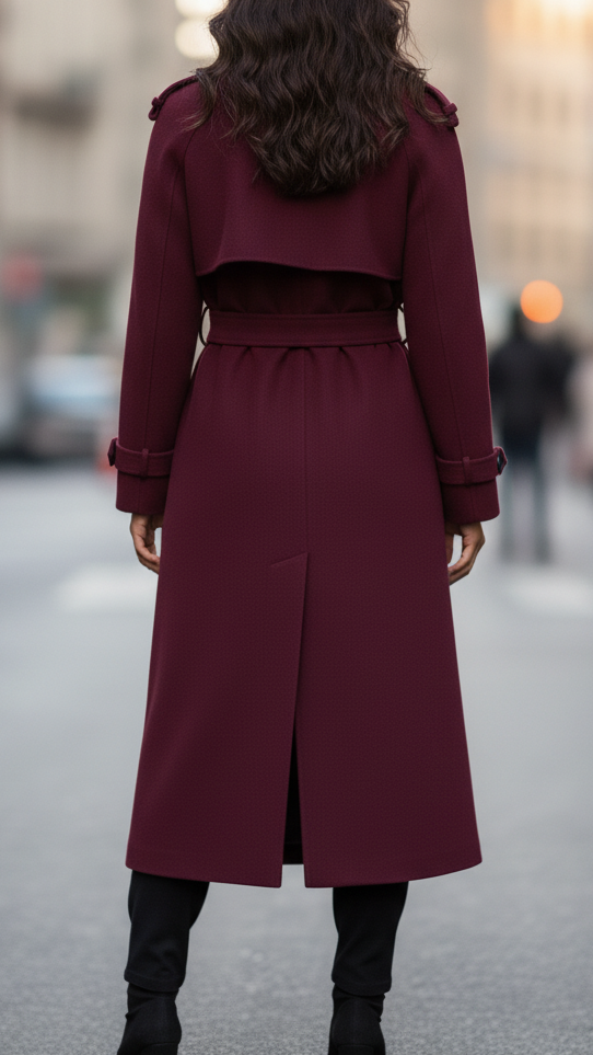 Cora | Women’s Waist Tie Belt Trench Coat