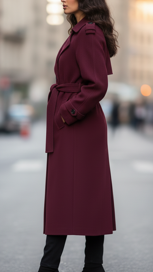 Cora | Women’s Waist Tie Belt Trench Coat
