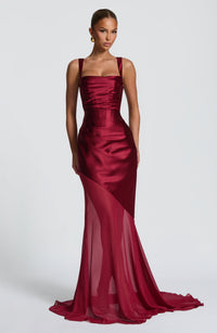 Vivienne | Women's Square Neck Corset Winter Formal Gown