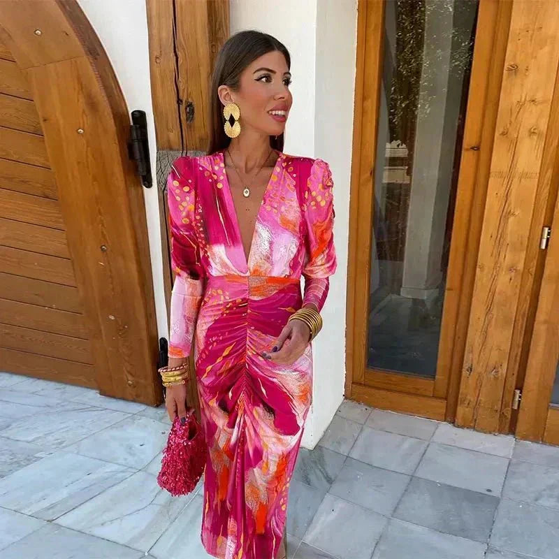 Tomina | Women's Summer Floral Wedding Guest Dress