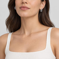 Women's Silver Leaf Earrings